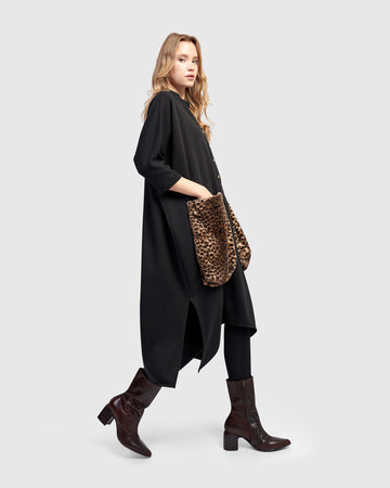 alembika-urban-cub-lounge-dress-midi-freizeitkleid-schwarz image 2