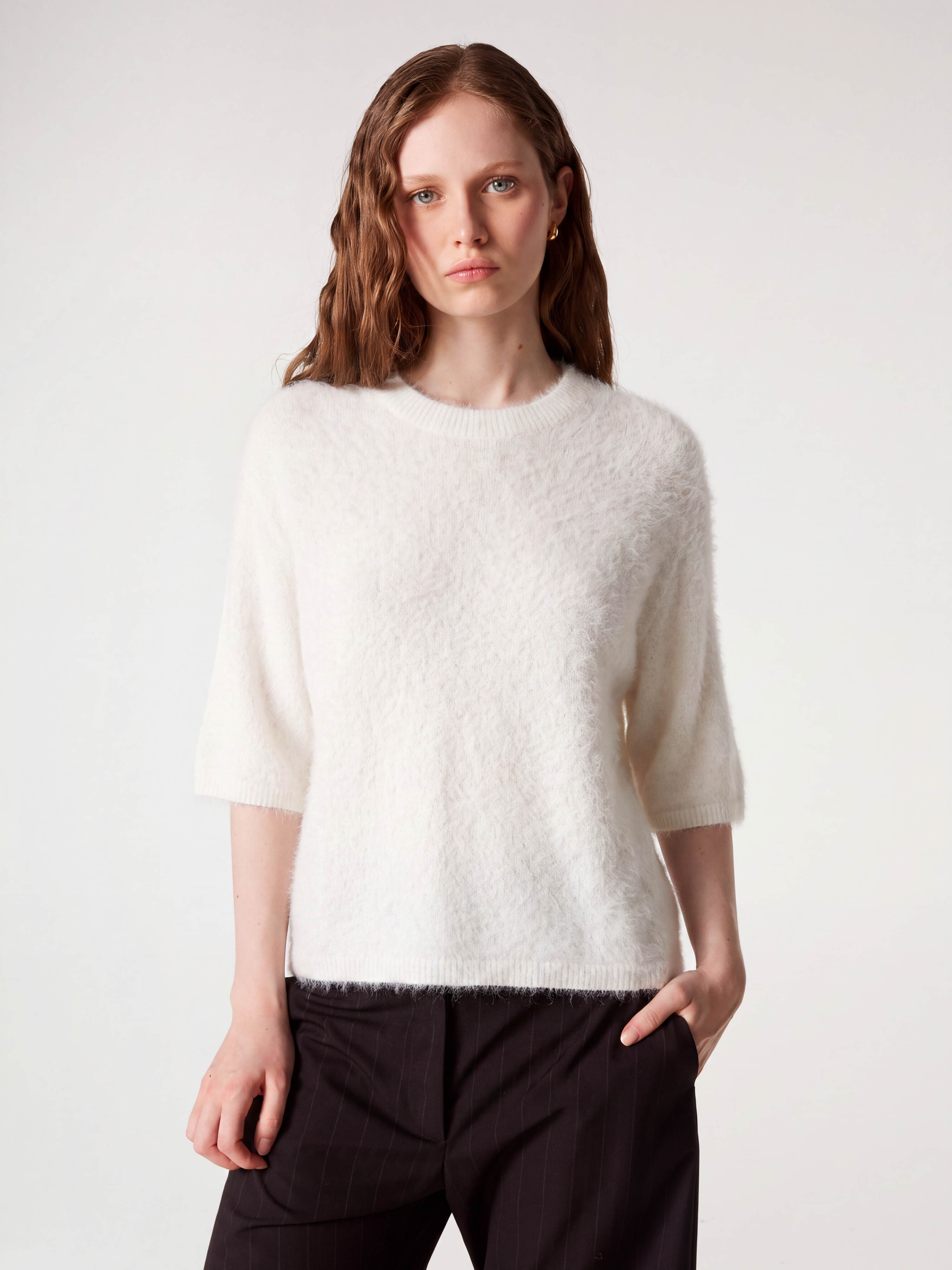 absolut-pull-jenna-kaschmirpullover-rundhals-oversize-kurzarm-creme image 1