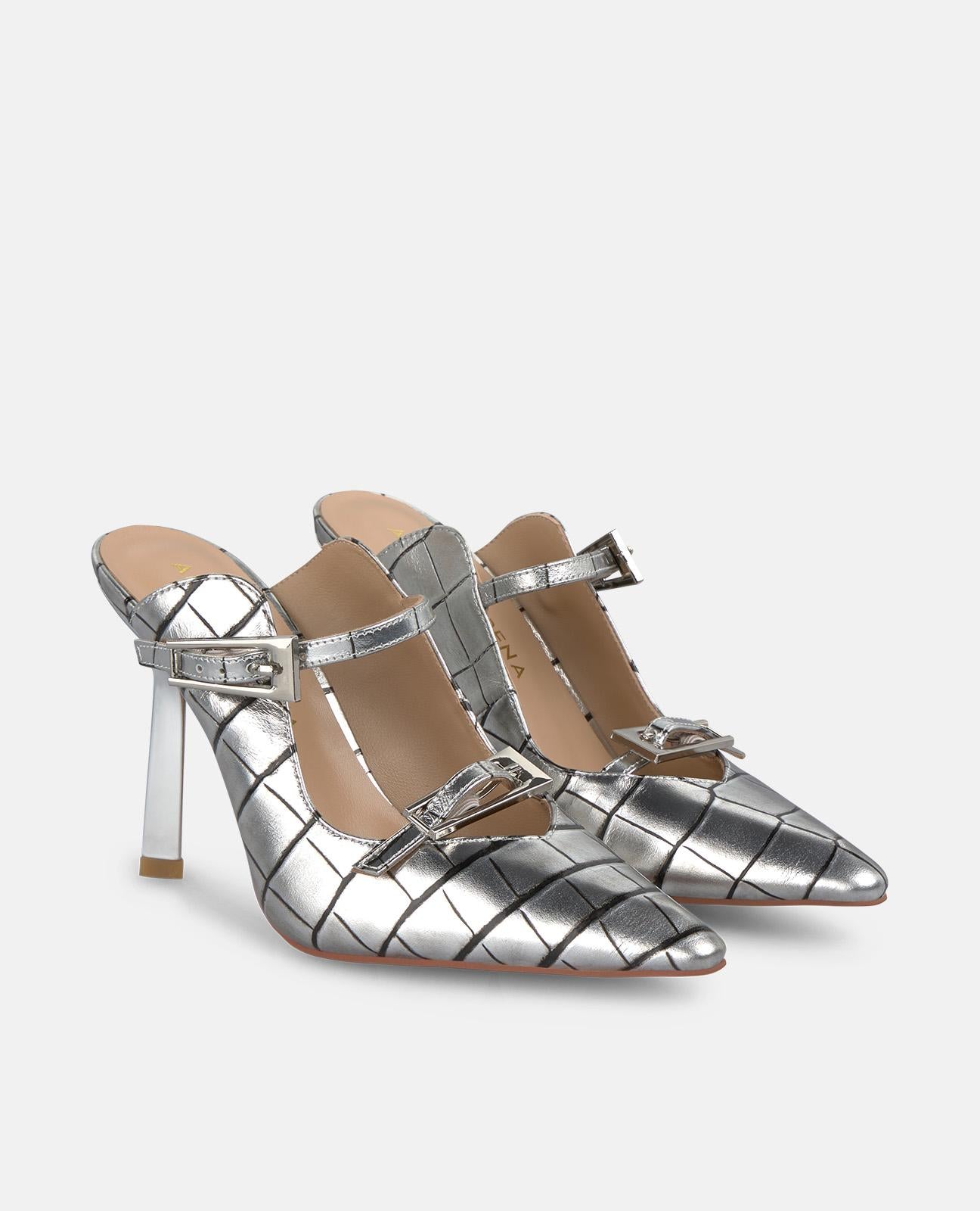 alma-en-pena-slingpumps-mit-schnallen-silber-10-cm image 2