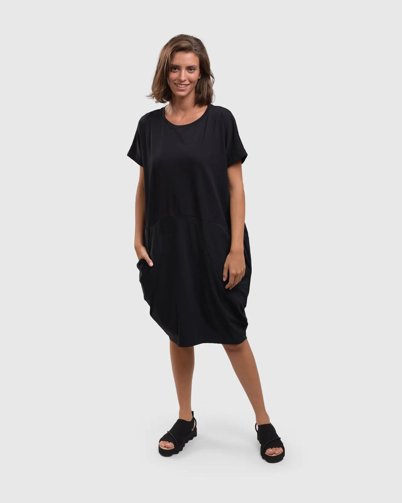 alembika-tekbika-cocoon-kleid-td907b-schwarz image 1