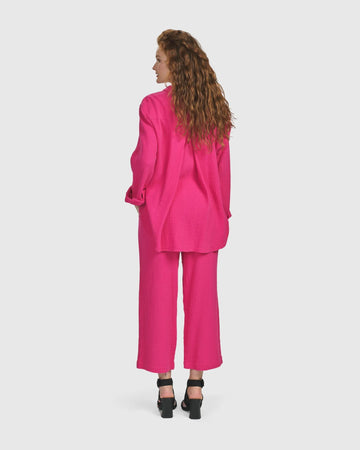 alembika-recreation-button-down-bluse-fuchsia image 6