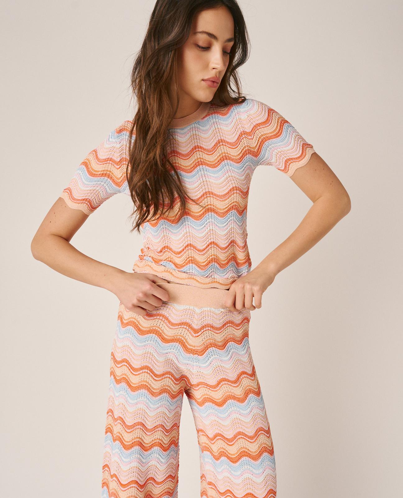 alma-en-pena-straight-knit-trousers-lange-gerade-strickhose-mit-geometrie-muster image 4