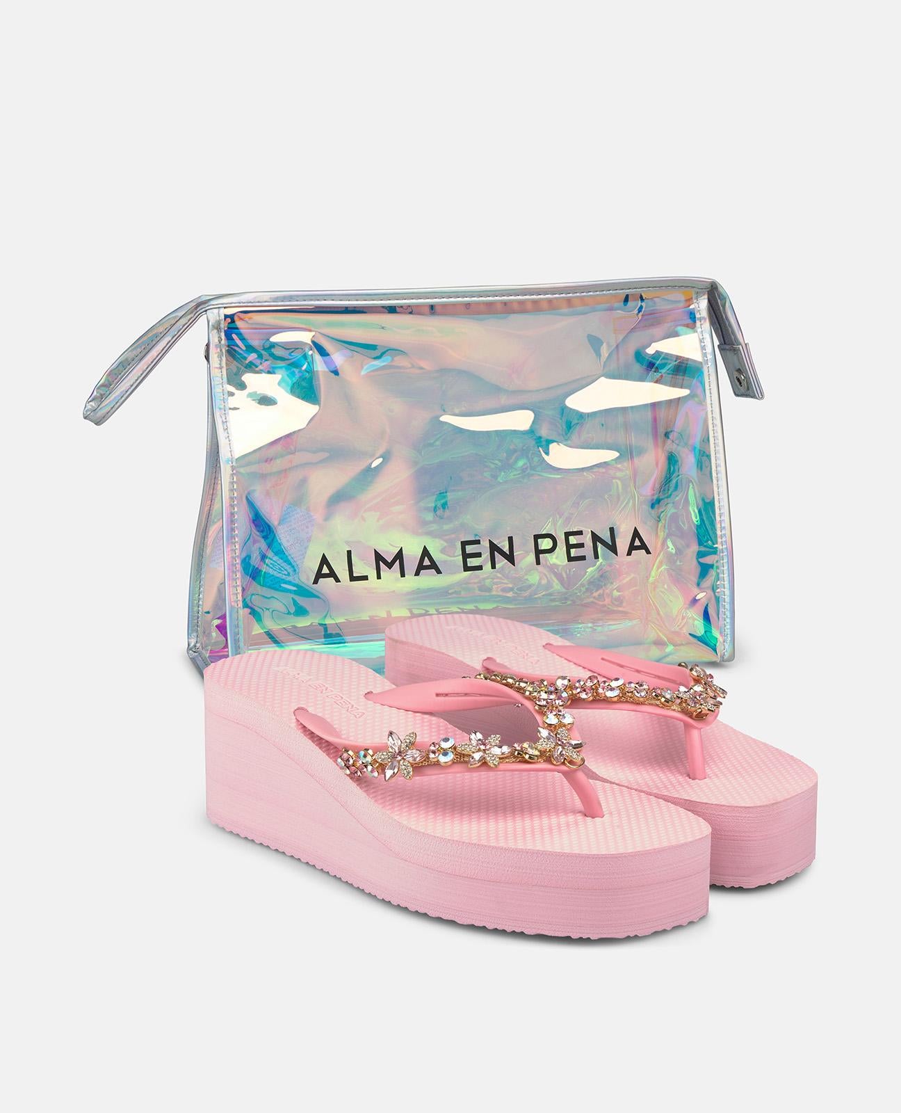 alma-en-pena-flower-flip-flop-damen-zehentrenner-rosa-4-5-cm-mit-strass-blume image 8