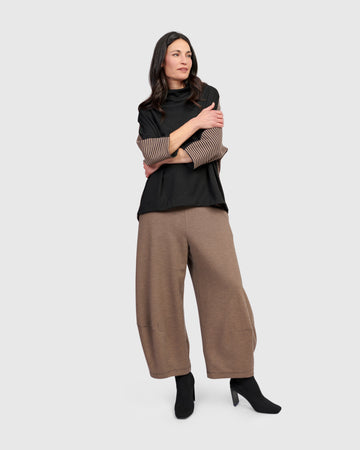 alembika-sheffield-pullover-chocolate-damen-boxy-top-mit-trichterkragen image 7