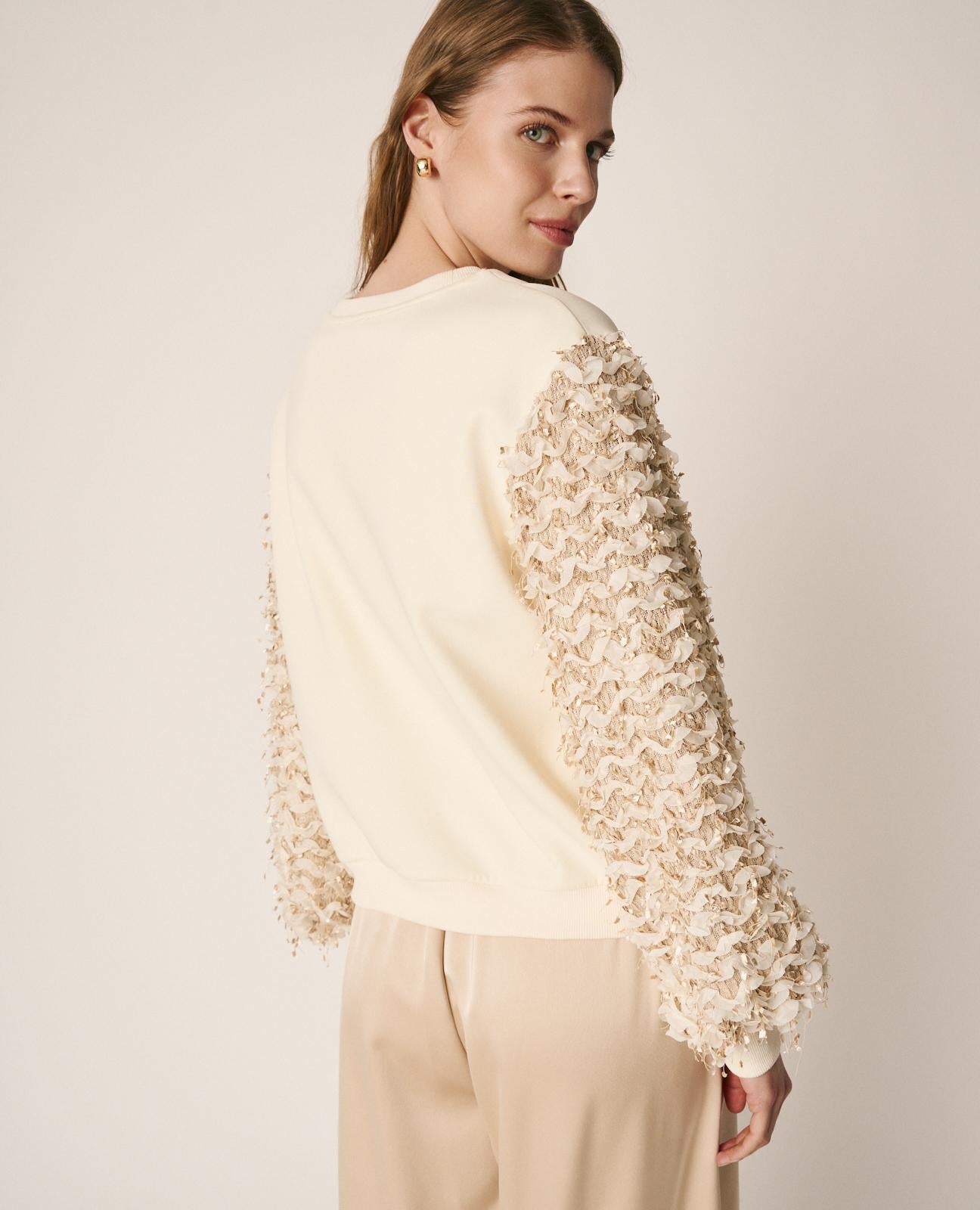 alma-en-pena-puffed-sleeve-sweatshirt-sweatshirt-mit-puff-rmeln-in-wei image 7