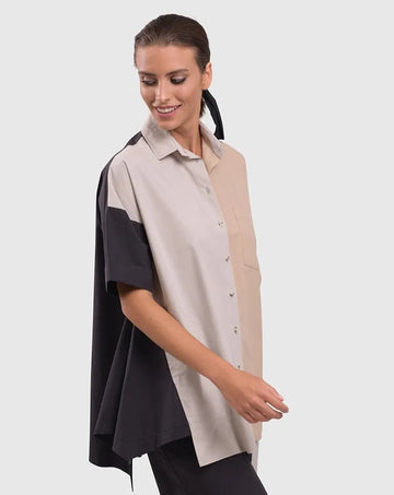 alembika-urban-trapeze-shirt-multi-a-linien-bluse image 2