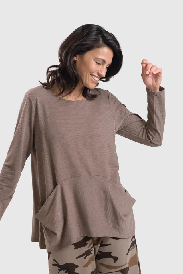 alembika-urban-bliss-top-pinstripe-jersey-langarmshirt image 1