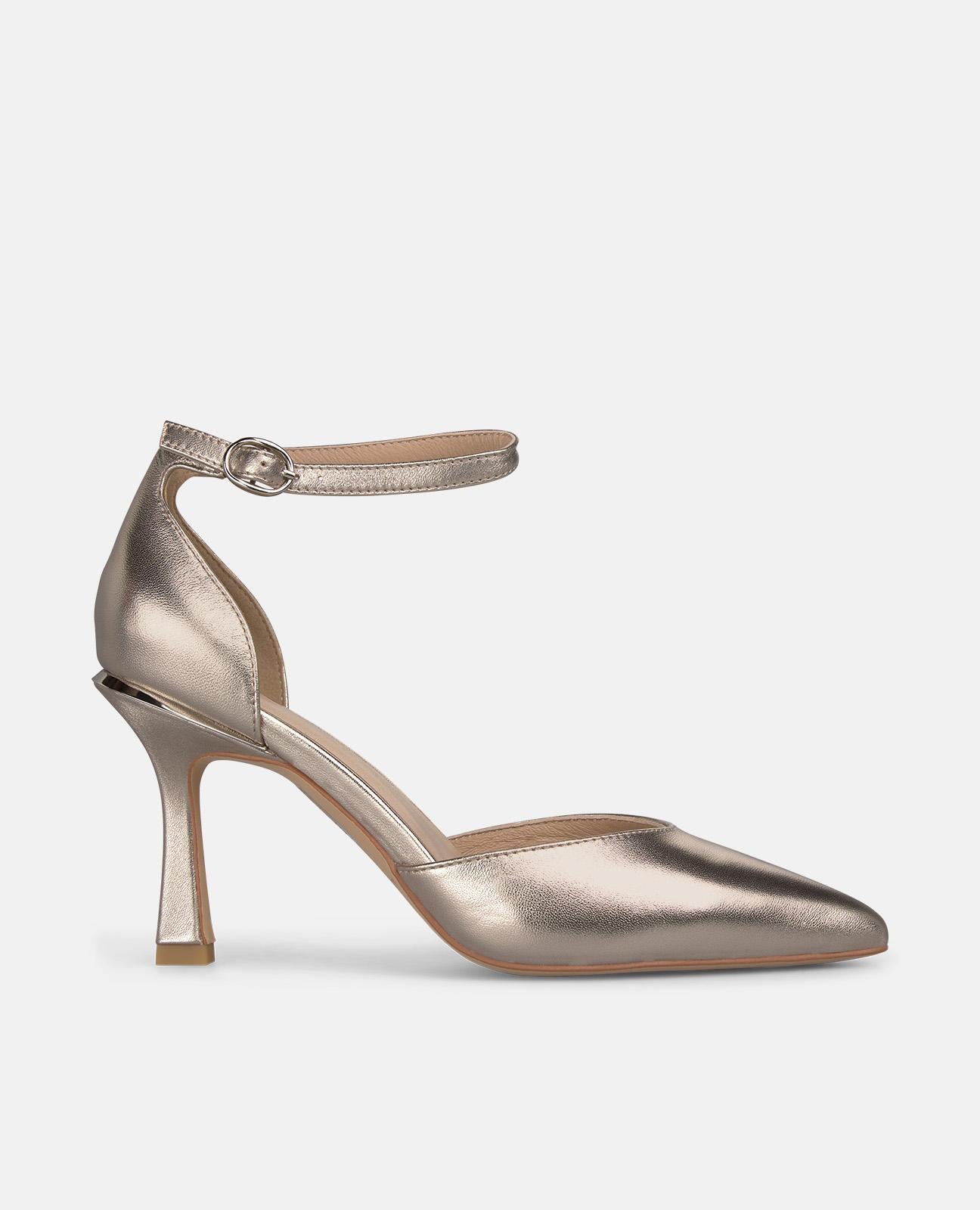 alma-en-pena-special-heel-pumps-metallic-pumps-9-cm-in-bronze image 1
