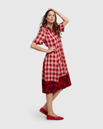 alembika-bunny-wonderful-shirtkleid-check-karo-midi image 2