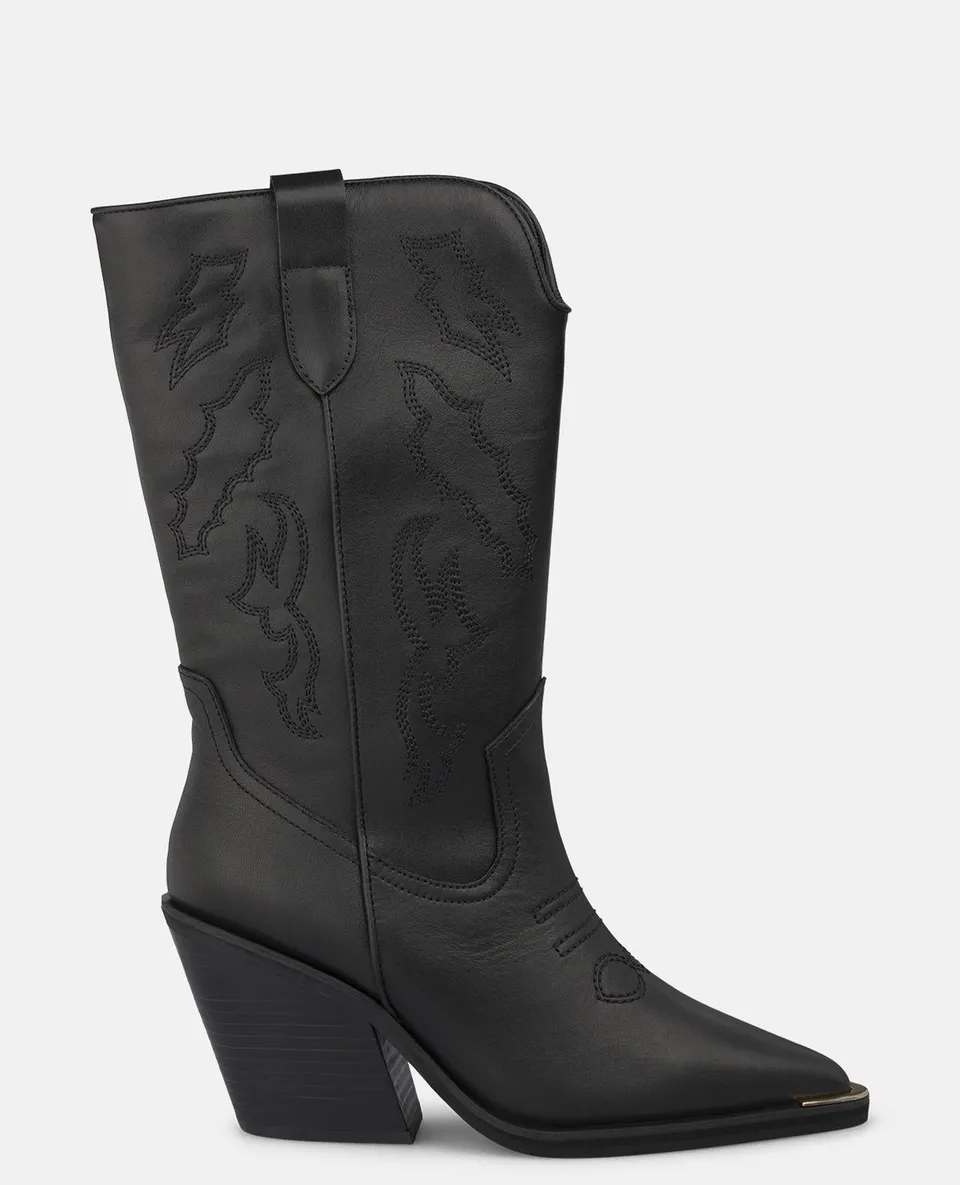 alma-en-pena-napa-leder-cowboy-boots-schwarz-8-cm image 1