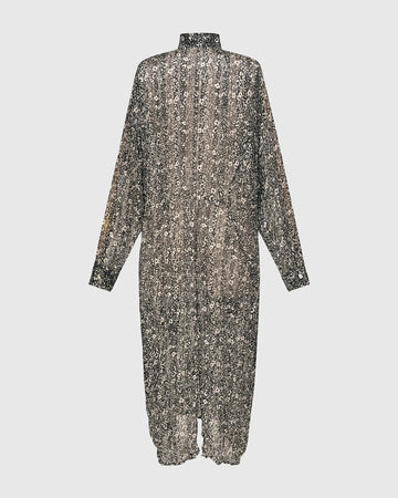 alembika-floral-crinkle-midi-kleid-ivory-black image 8