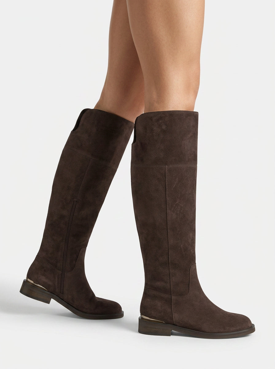 alma-en-pena-flache-wildleder-stiefel-braun-3-cm image 6