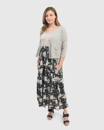 alembika-marble-crinkle-tank-maxi-kleid-schwarz image 4