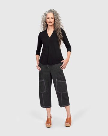 alembika-denim-palma-capri-pants-schwarz-high-waist-jeans-capri image 2