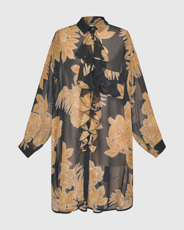 alembika-oahu-ruffled-chiffon-tunika-bluse-gold image 7