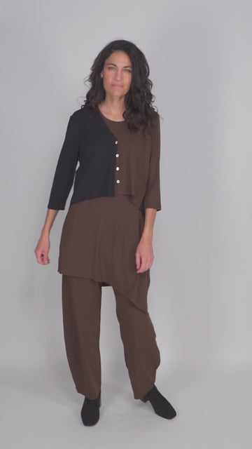 alembika-essential-2-tone-crop-cardigan-coffee image 6