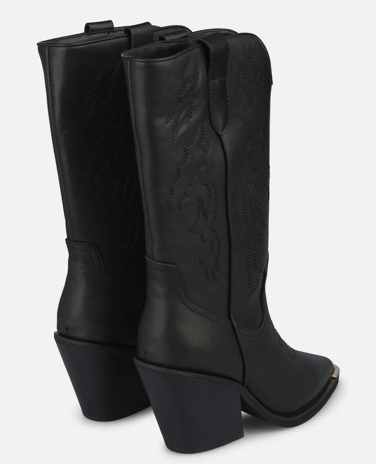 alma-en-pena-napa-leder-cowboy-boots-schwarz-8-cm image 3