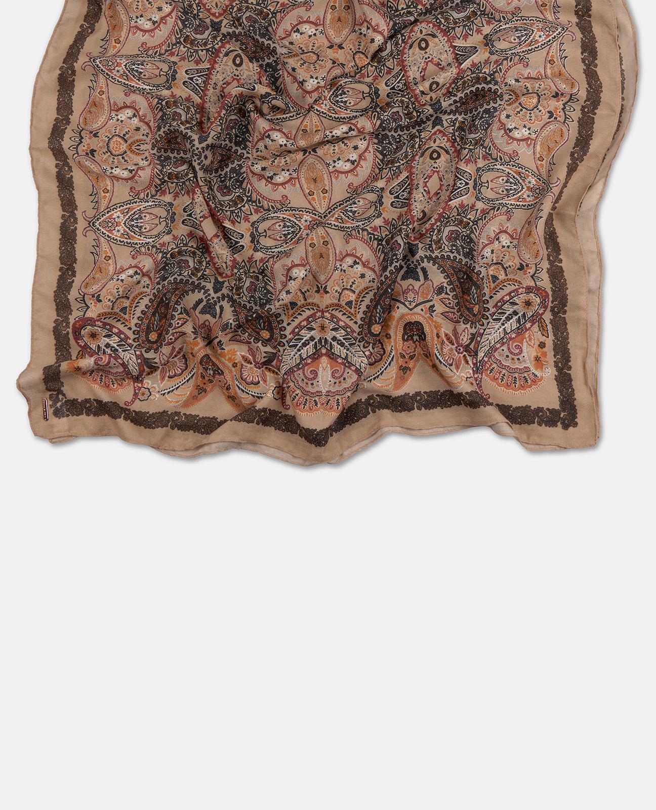 alma-en-pena-rechteckschal-paisley-camel image 3