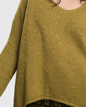 alembika-siesta-oversized-sweater-ochre-strickpullover image 3
