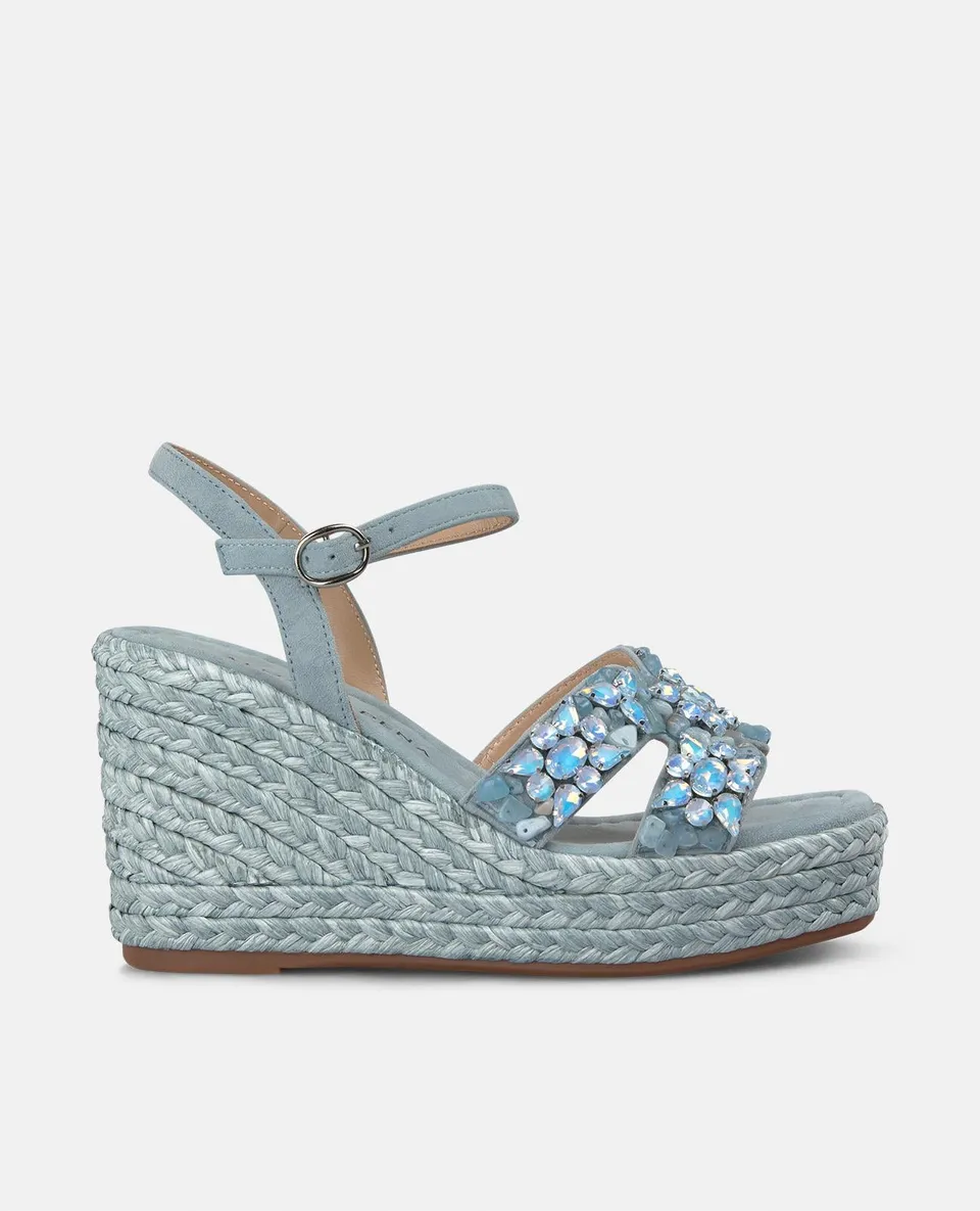 alma-en-pena-wedge-sandale-mit-strassriemen-blau-9-8-cm image 1