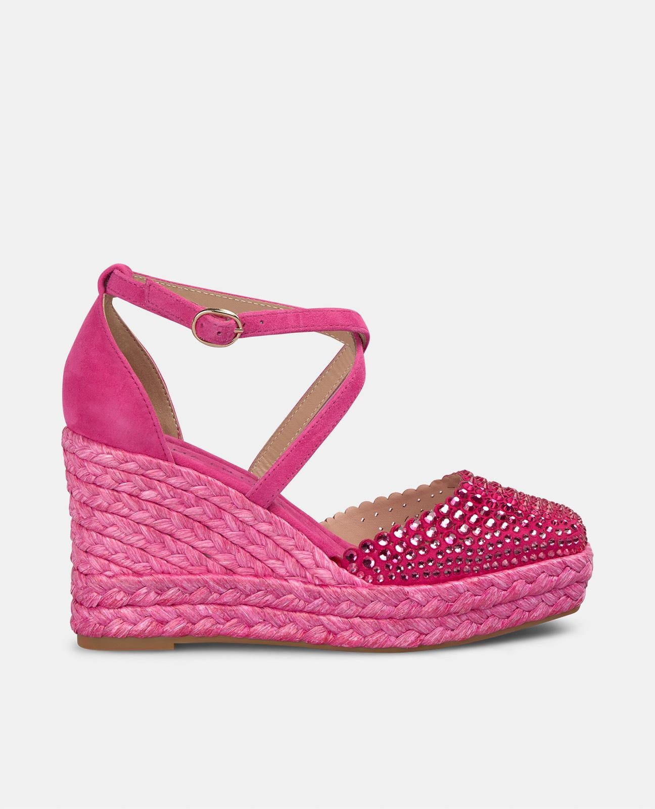 alma-en-pena-keil-sandale-fuchsia-7-cm-keil-mit-strass image 2