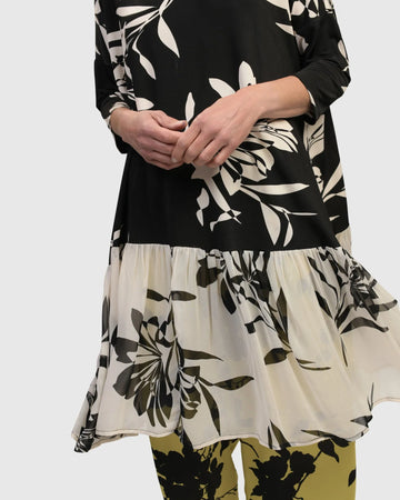 alembika-bellini-relaxed-dress-knielanges-tunika-kleid-floral image 2