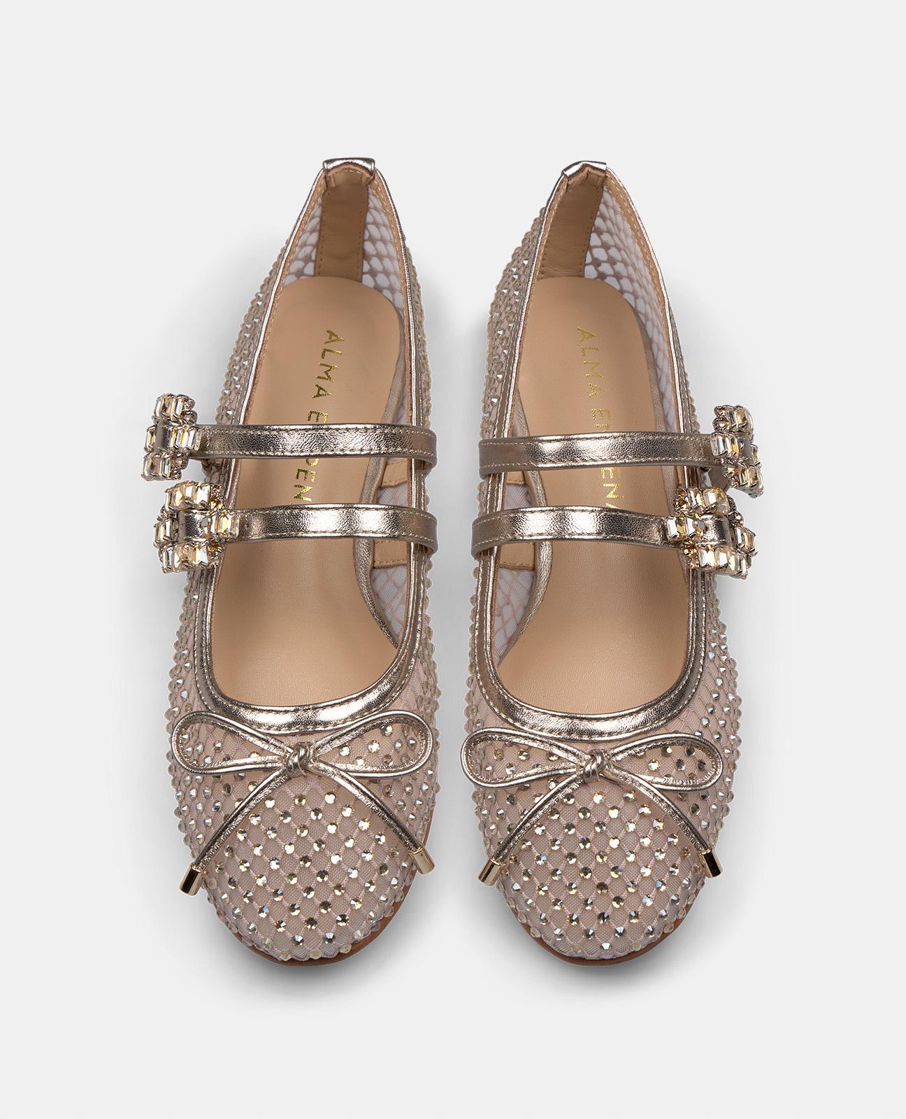 alma-en-pena-ballerinas-aus-netz-mit-strass-bronze image 5