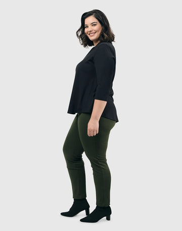 alembika-essential-slim-pants-hose-gr-n image 2