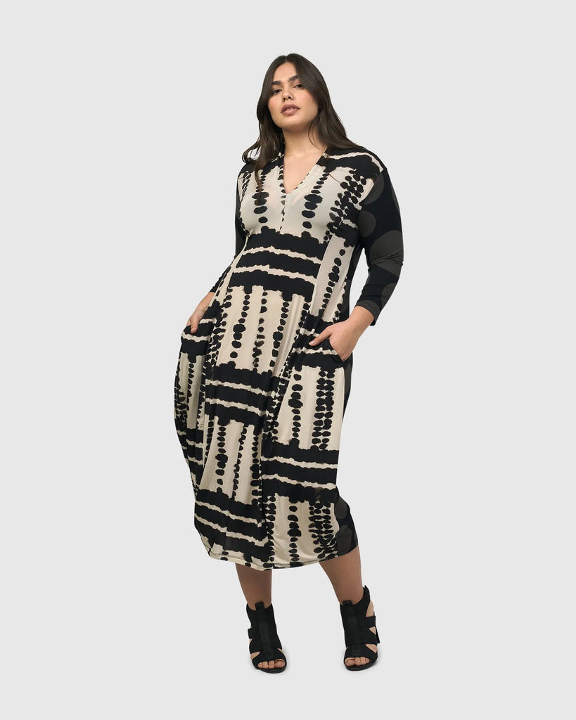 alembika-chicha-cocoon-kleid-savanna image 1