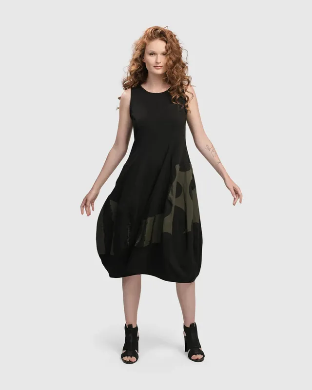 alembika-urban-sleeveless-cocoon-kleid-khaki image 1