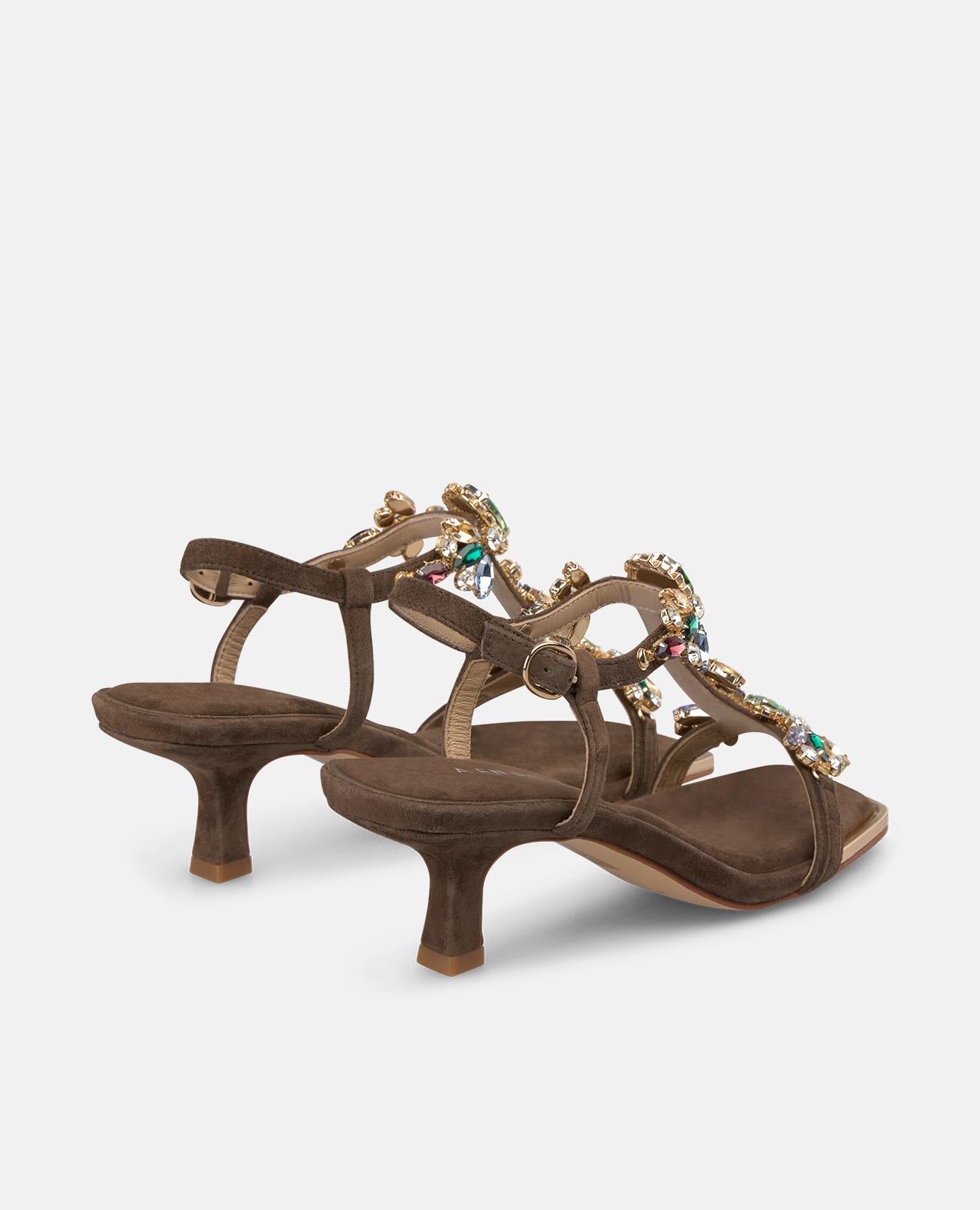 alma-en-pena-sandalen-mit-absatz-braun-strass-5-cm image 4