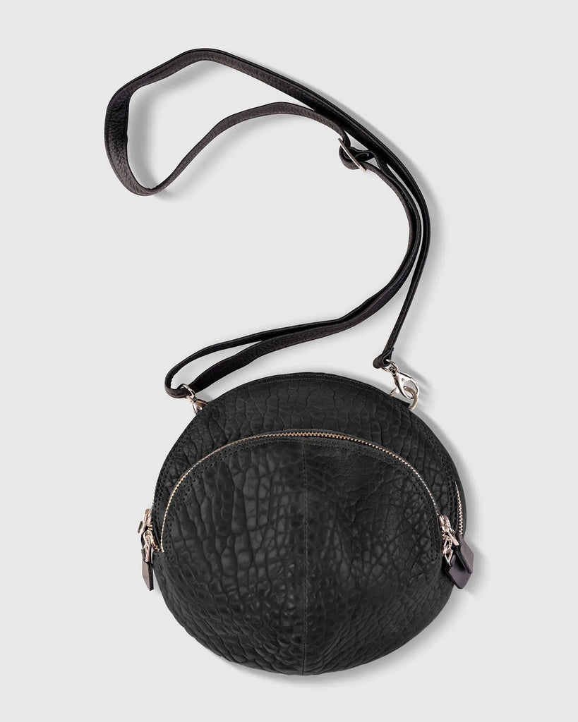 alembika-circle-canteen-bag-runde-ledertasche-schwarz image 1