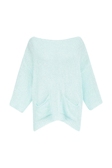alembika-luxe-pocket-sweater-aqua-damen-pullover image 6
