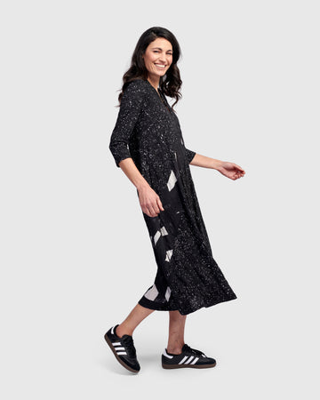 alembika-electra-relaxed-dress-sprinkle-midi-kleid-a-linie image 2