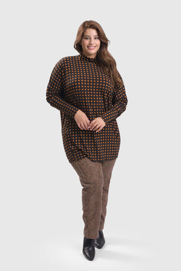 alembika-check-at320o-mockneck-top-orange image 2