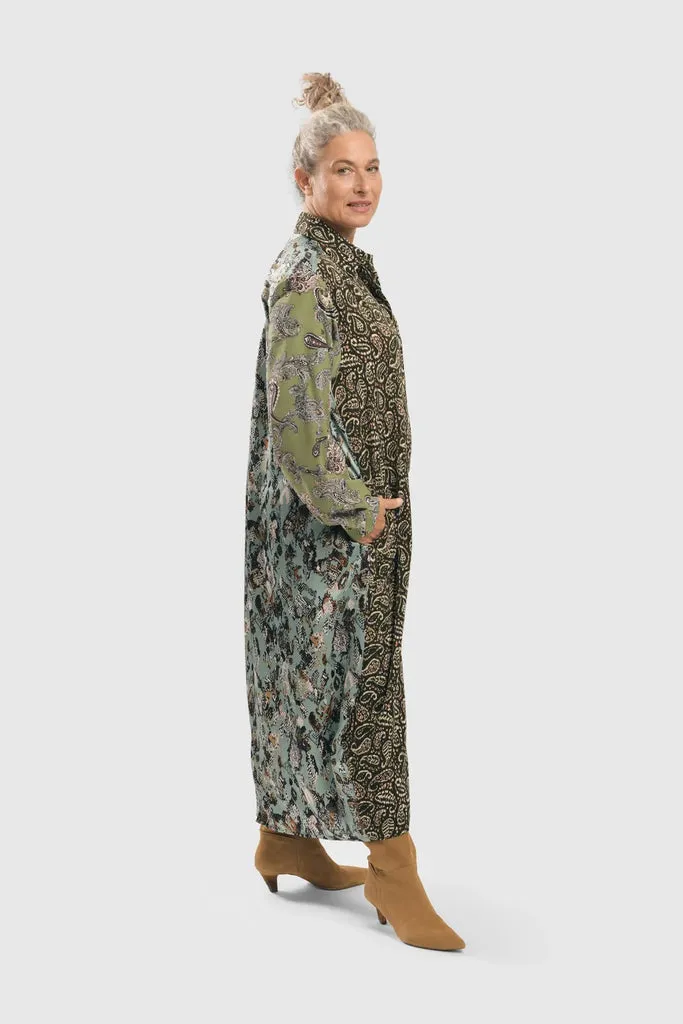 alembika-paisley-shirtdress-kleid-sage image 1