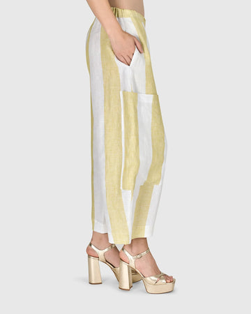 alembika-boardwalk-pants-damen-leinenhose-citron image 6