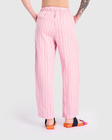 alembika-linen-vacation-pants-pink-stripe-leinenhose image 6