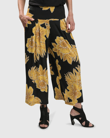 alembika-luau-palazzo-pants-gold-weite-hose-floral image 8