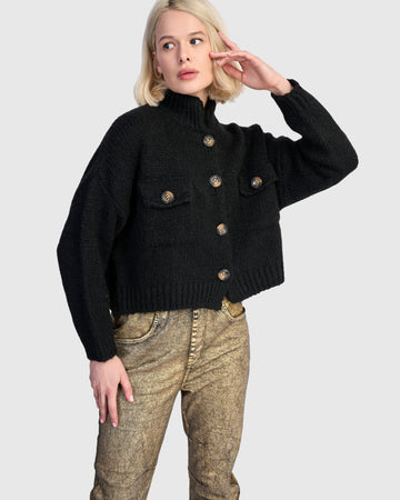 alembika-trucker-cardigan-schwarz-cropped-strickjacke image 7