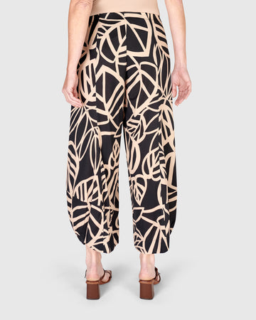 alembika-arlene-punto-pants-damen-hose-leaves image 5