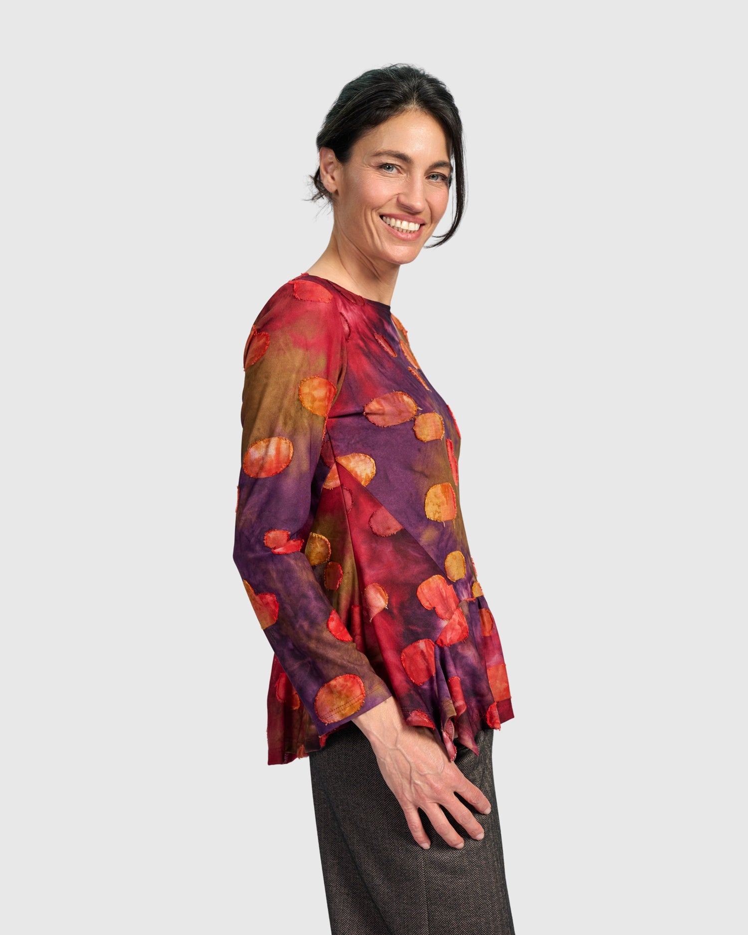 alembika-addison-flouncy-shirt-berry-mix-langarm image 3