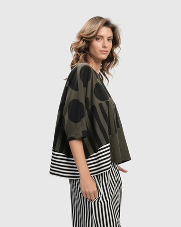alembika-urban-chihiro-boxy-tee-khaki-damen-shirt image 4