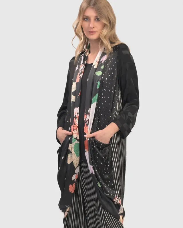 alembika-laila-satin-draped-kimono-kimono-flowers image 1