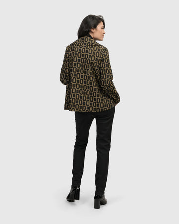 alembika-divine-swing-jacket-ochre-cropped-blazerjacke image 5