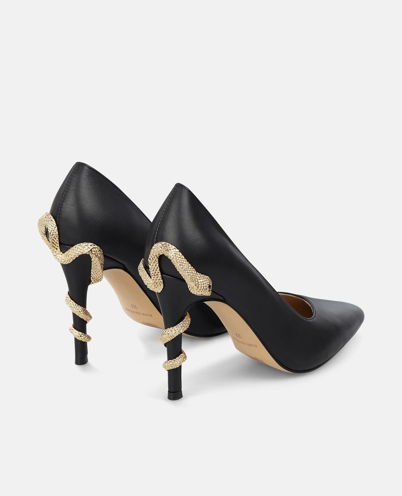 alma-en-pena-snake-heel-damen-pumps-spitz-9-cm-in-dorado-gold image 3
