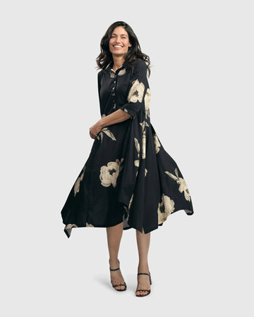 alembika-renee-asymmetrical-shirtdress-roses-damen-baumwoll-kleid image 2
