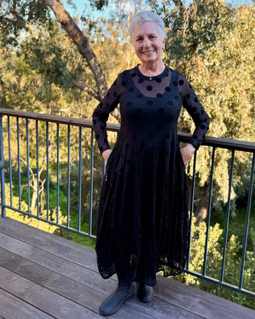 alembika-jolie-mesh-dress-black-cocon-kleid-midi image 3