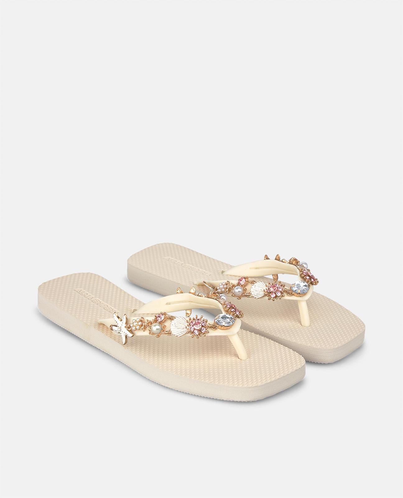 alma-en-pena-white-t-strap-bathing-sandal-wei-e-zehensteg-sandale-flach-2-cm image 2