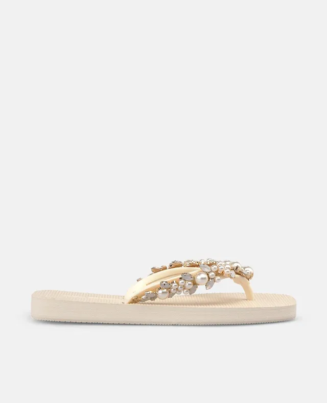 alma-en-pena-alfa-62350-flip-flops-mit-strass-wei-flach-2-cm image 1
